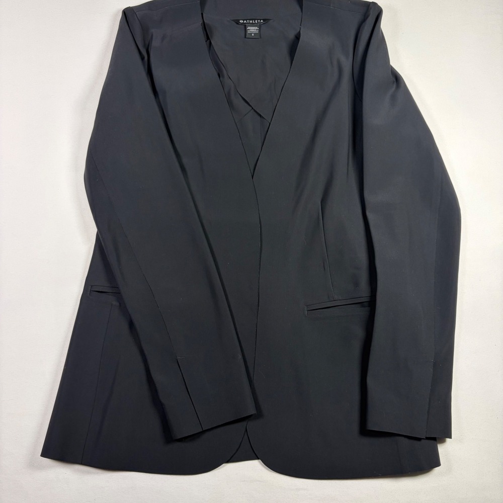 Athleta Avenues Blazer Open Front Professional Minimalist Capsule Women Sz 6